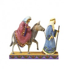 Figura Natividad de María y José con burro "THE JOURNEY THAT CHANGED THE WORLD" NATIVITY Jim Shore