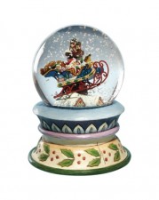 Bola de cristal con música de Santa en trineo 
