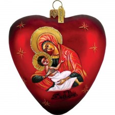 Adorno arbol "Glass Ornament Red Heart" de G.Debrekht