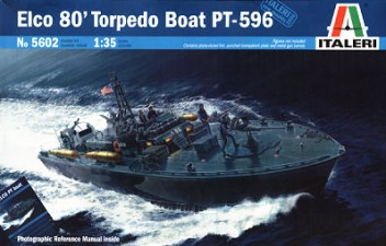 Maqueta barco de plástico ELCO 80' TORPEDO BOAT PT 596